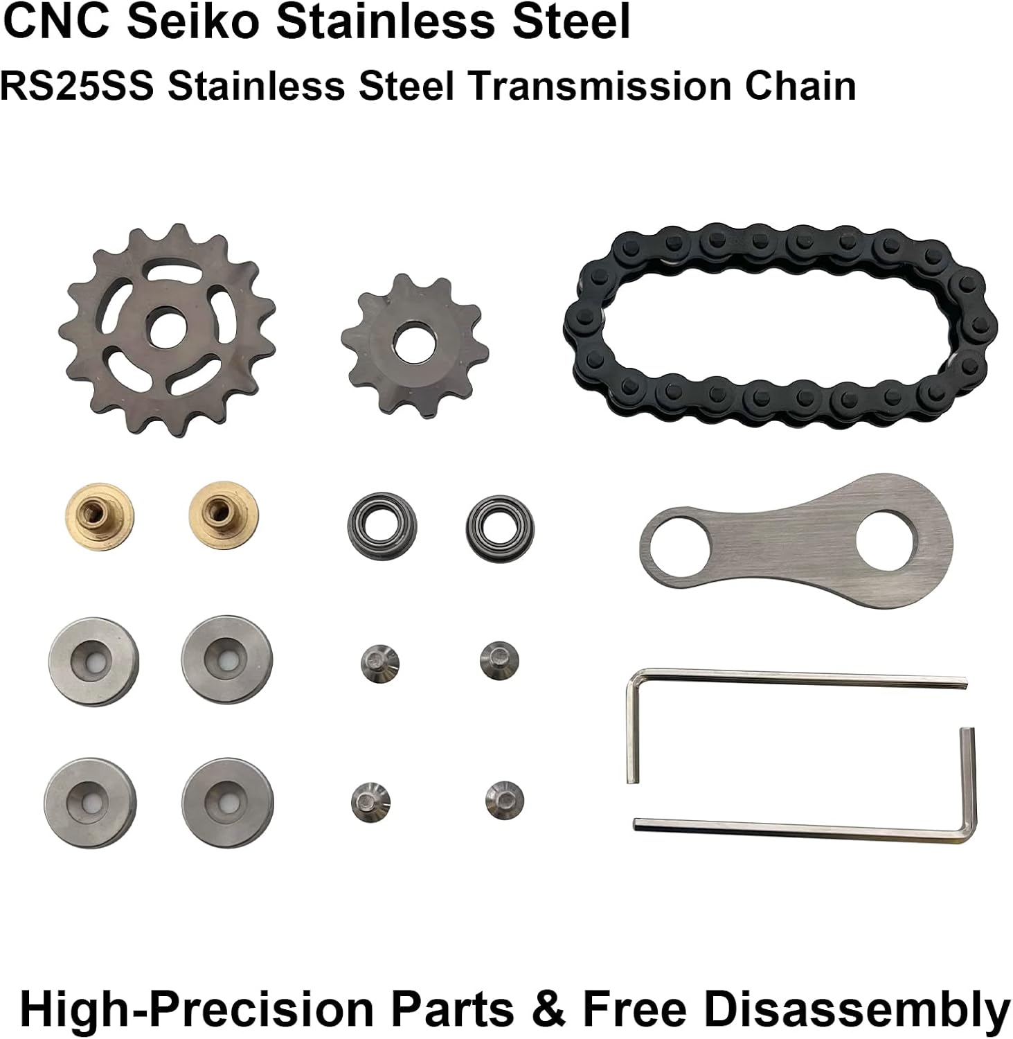 Chain Gear Fidget Spinner, Metal Sprocket Chain Fidget Toy, Stress Anxiety Relief Fidget Toy, Bike