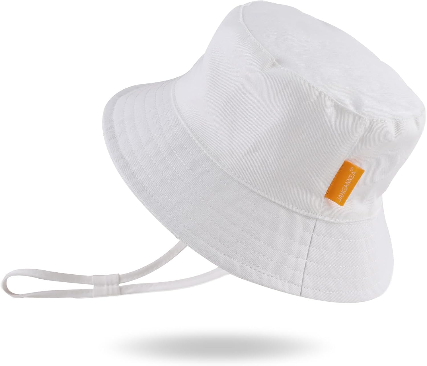 JANGANNSA Cotton Baby Sun Hat Infant Toddler Boys Girls Bucket Hats Summer Sun Protection Kids
