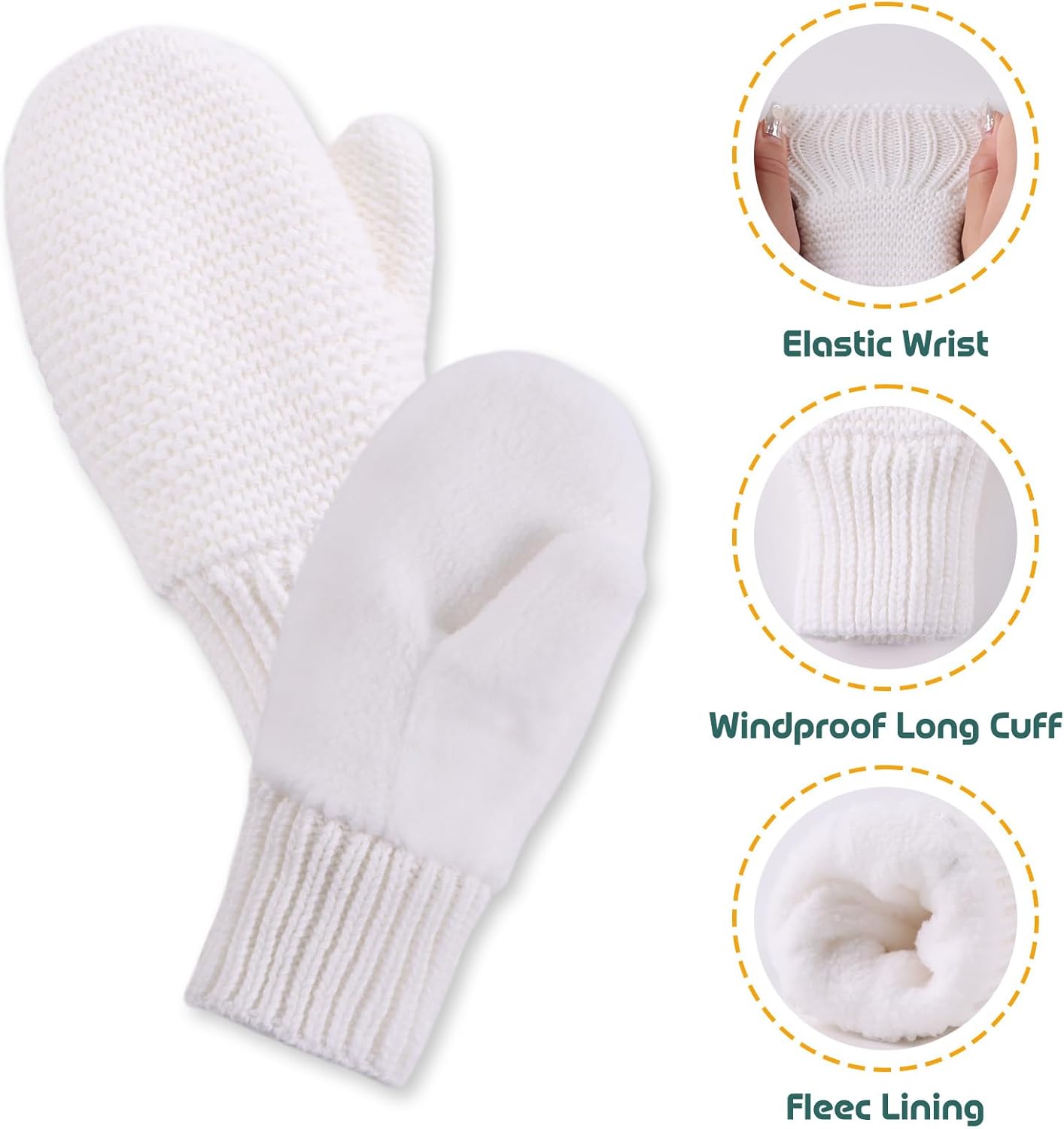 Basic Winter Baby Beanie Gloves Boys Girls Knitted Hat Pompom Kids Earflap Hats Warm Infant Toddler