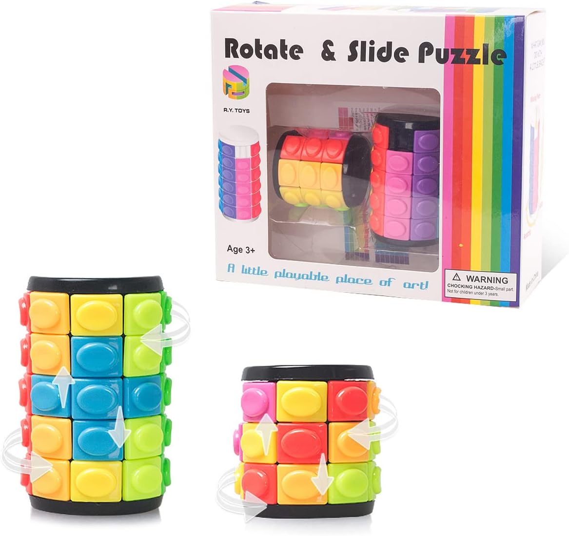 R.Y.TOYS Rotate and Slide Puzzle-Design Patent,Fidget Toys(Restore Order/Create Patterns) 8