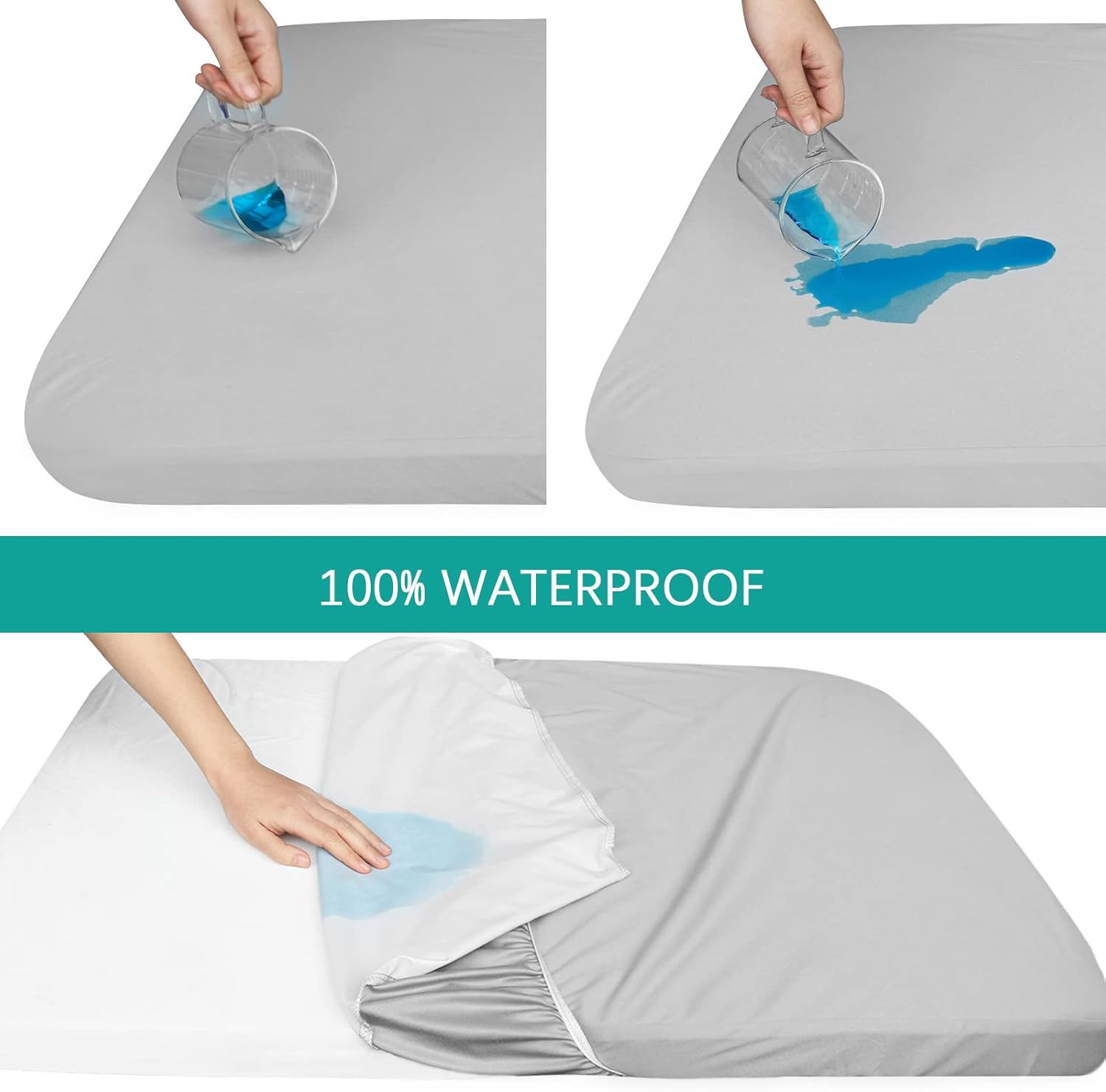 Waterproof Bassinet Sheets Fit for Halo, Dream on Me, Ingenuity, Fisher Price, Delta, Graco and