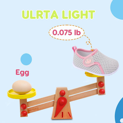 FEETCITY Baby Boys Girls First Walking Shoes Infant Sneakers Crib Shoes Breathable Lightweight Slip