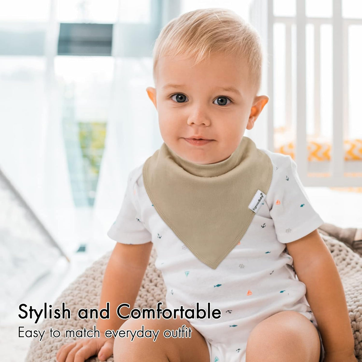 Baby Bandana Drool Bibs for Boys Girls,Super Absorbent Triangle Baby Bibs for Drooling and
