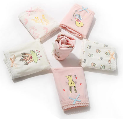 Girls' Cotton Brief Breathable Toddler Panties Kids Assorted Underwears 6-8 pieces