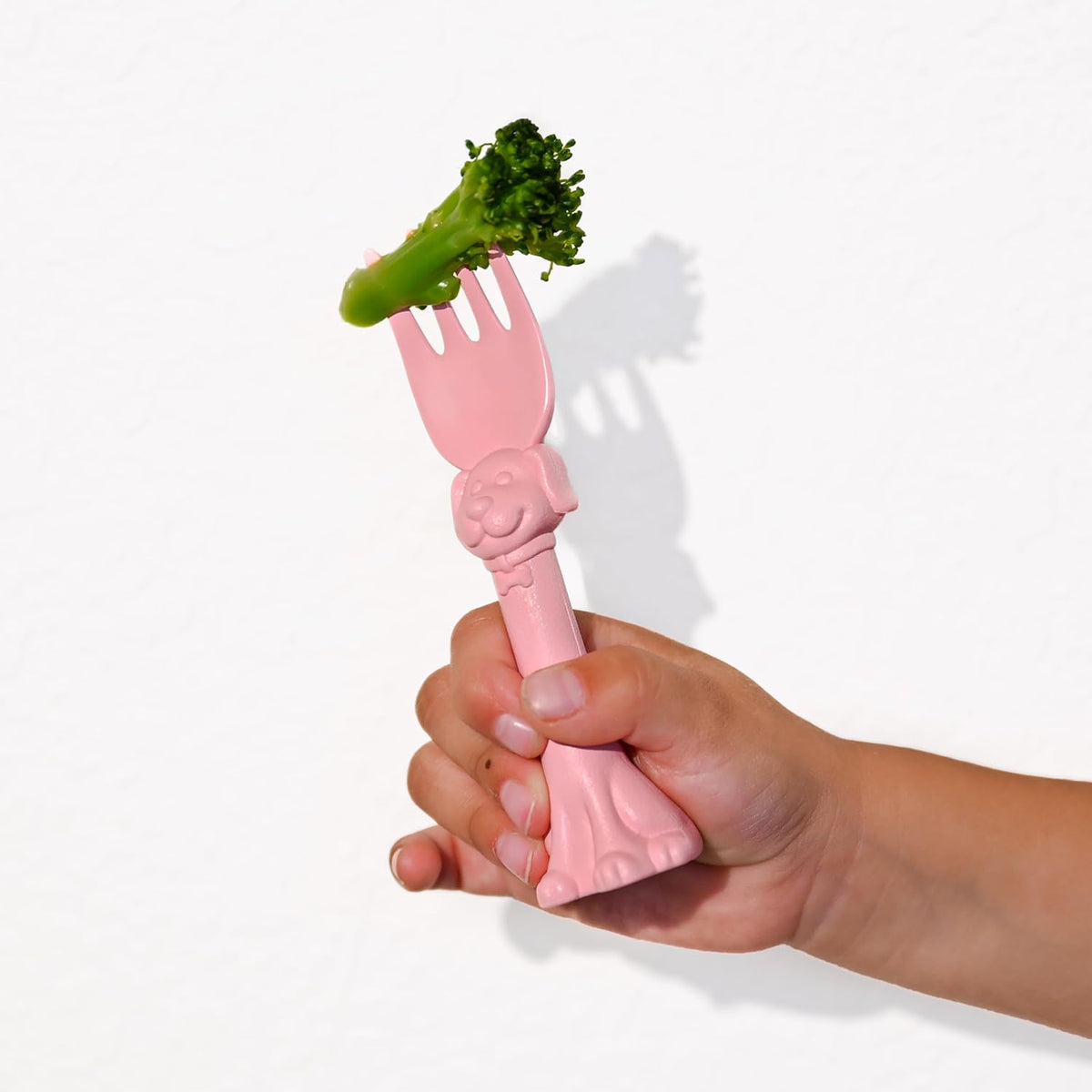 Made in USA Spoon la la Toddler Utensils Set - 2 Pack (1 Spoon & 1 Fork for Kids) - Self-Standing