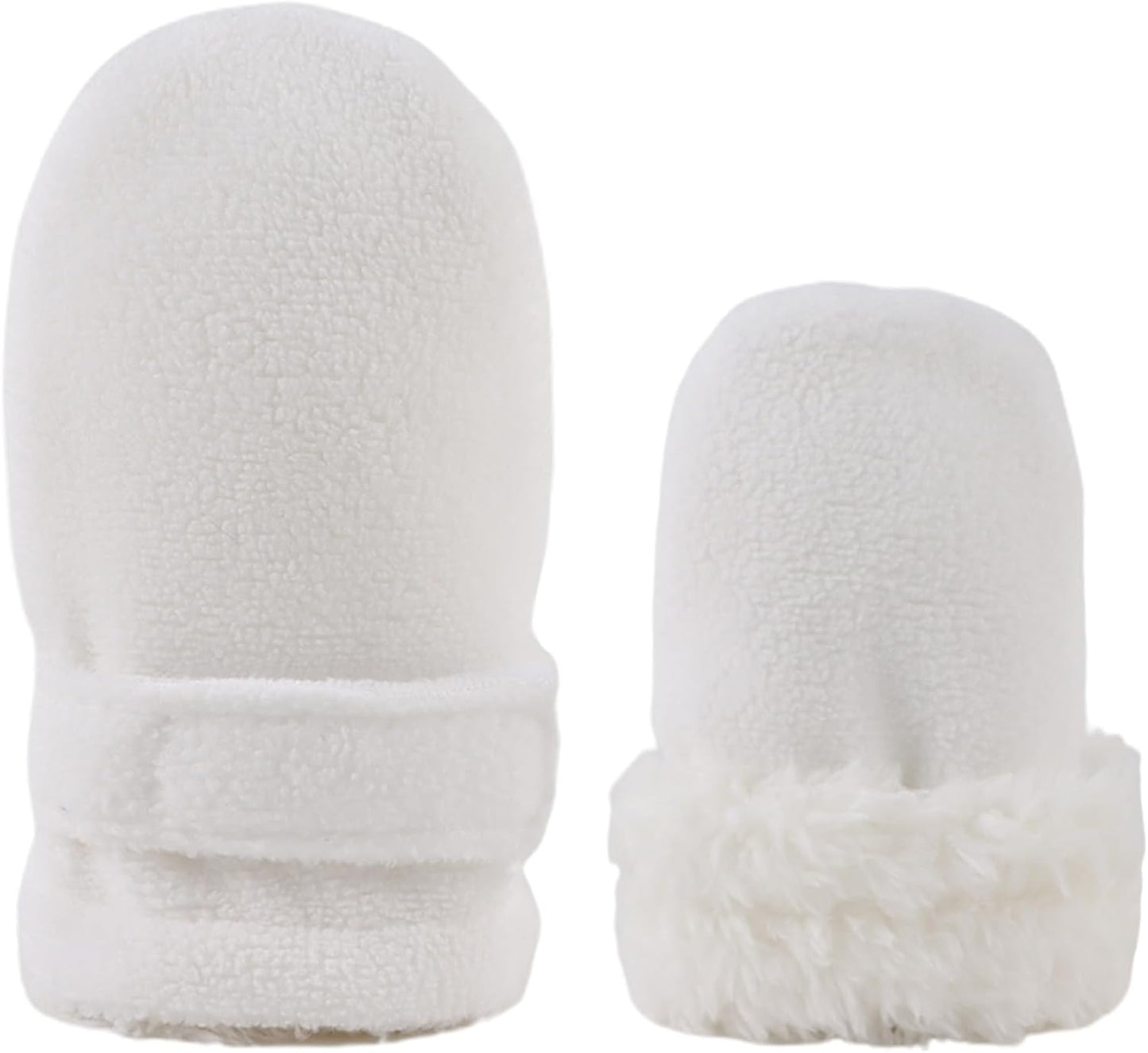 Zsedrut No Scratch Baby Mittens Toddler Infant Fleece Lined Gloves Winter Warm Mitten for Baby Boys