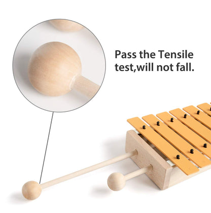 MUSICUBE 13 Keys Xylophone for Kids Wooden Xylophone Musical Instrument with Mallets Glockenspiel