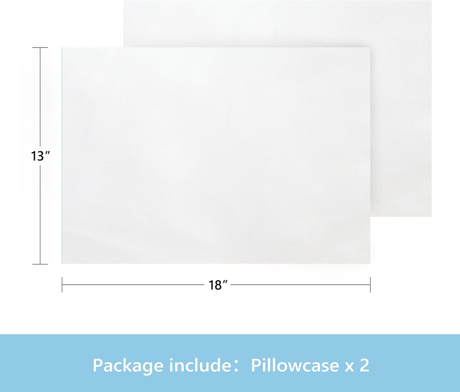 TILLYOU Toddler Pillowcase 2 Pack with Zipper,Silky Soft Microfiber 13" x 18" Kids Travel Pillow