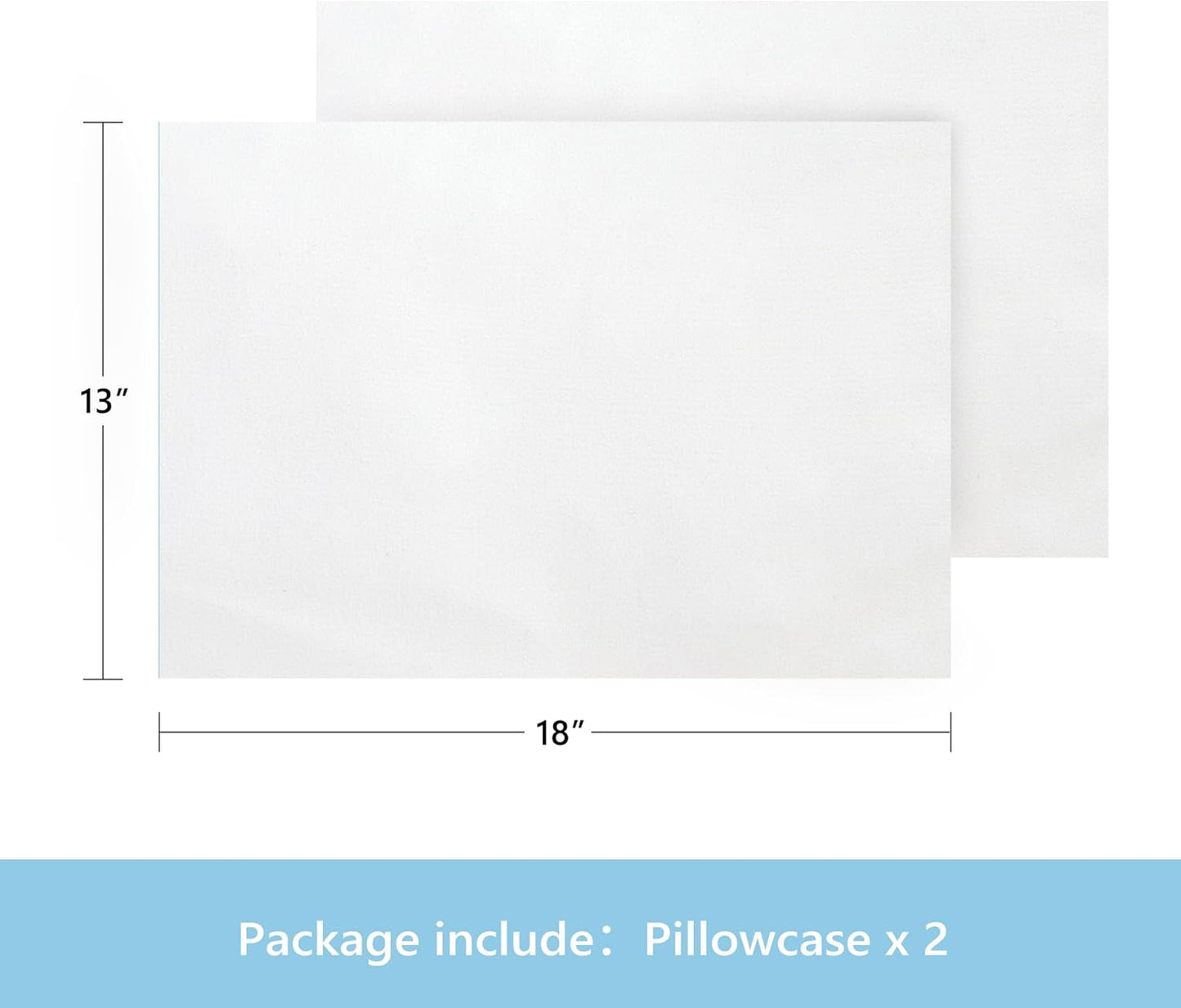 TILLYOU Toddler Pillowcase 2 Pack with Envelope Closure,13" x 18" Silky Soft Microfiber Travel Kids
