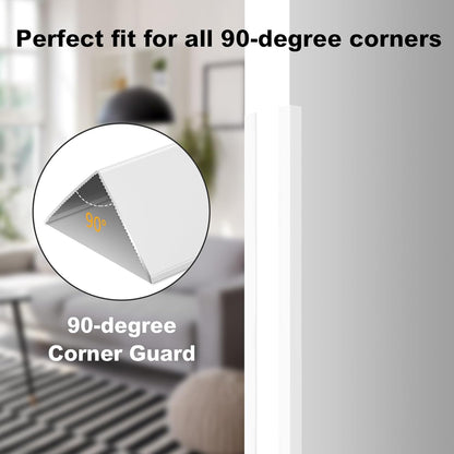 Aluminium Alloy Metal Corner Guards 10 Pcs Wall Corner Protector 1.2" x 1.2" x 48" Wall Corner