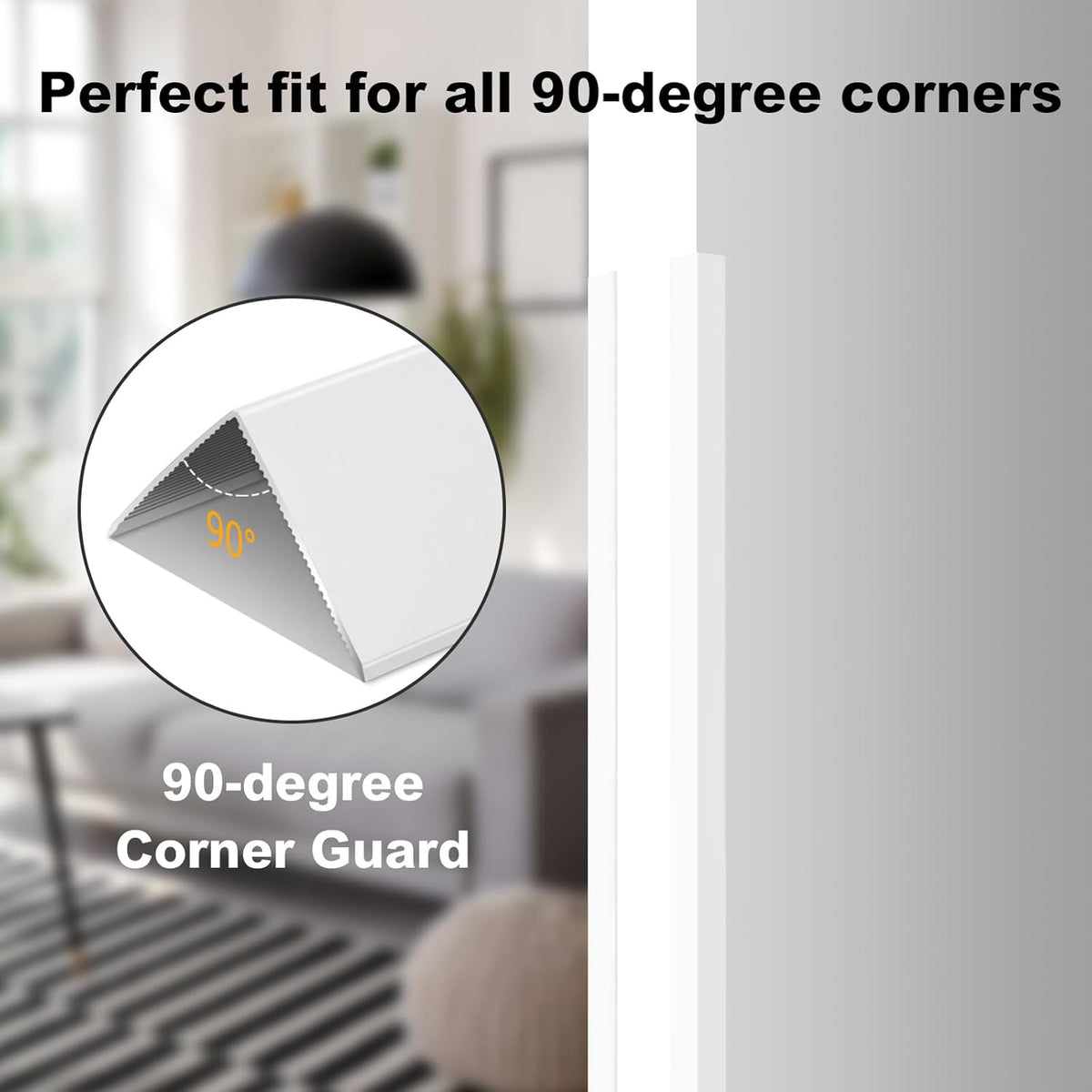 Aluminium Alloy Metal Corner Guards 10 Pcs Wall Corner Protector 0.6" x 0.6" x 48" Wall Corner