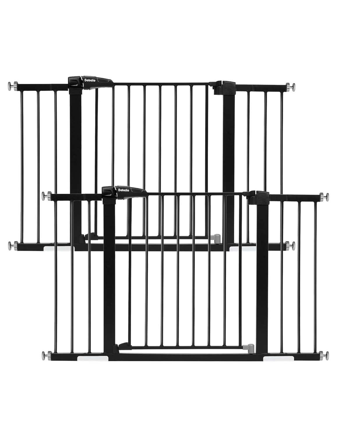 Babelio Baby Gate for Doorways and Stairs, 29-48" Auto Close Dog Gate, Easy-Install Pressure