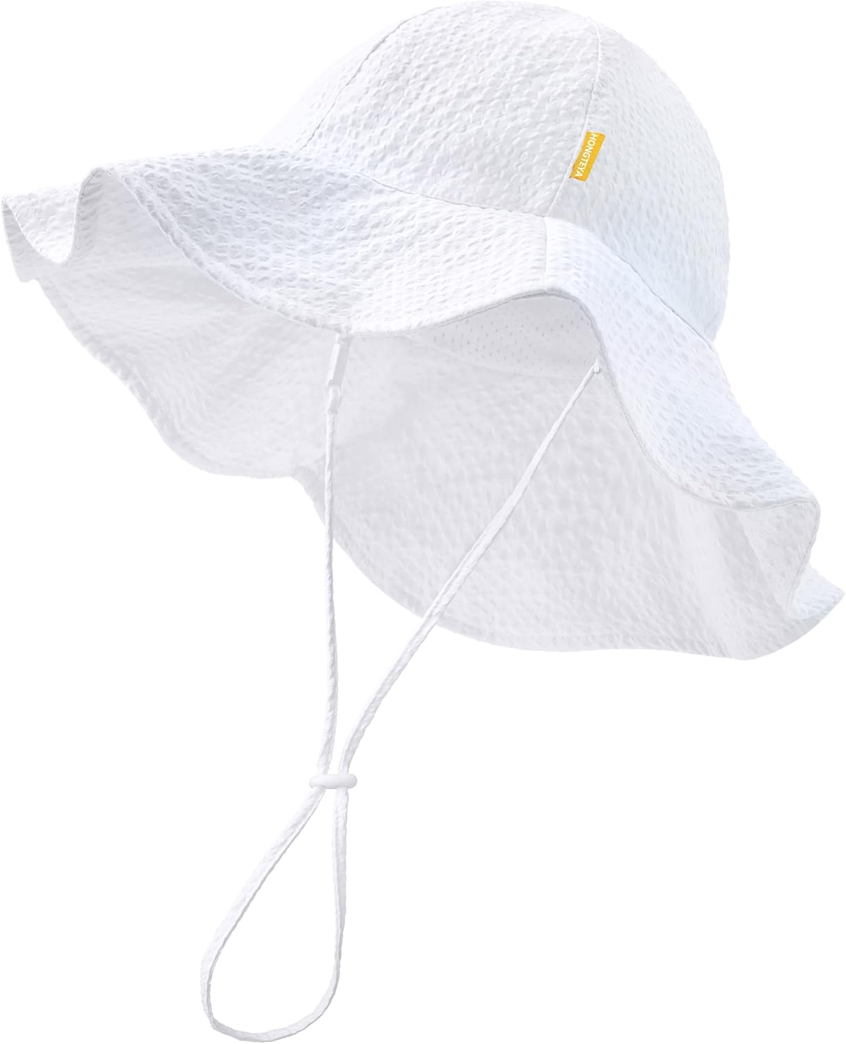 HONGTEYA Baby Sun Hat Toddler Girl Beach Hat Adjustable Outdoor Summer Hat UPF 50+ Sun Protection