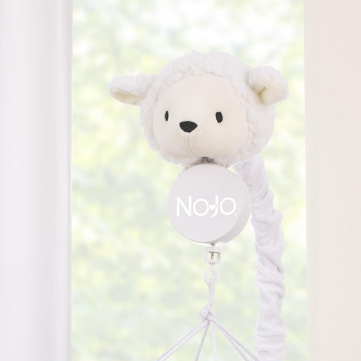 NoJo Plush Sheep Ivory and Gray Stars and Sheep Musical Mobile