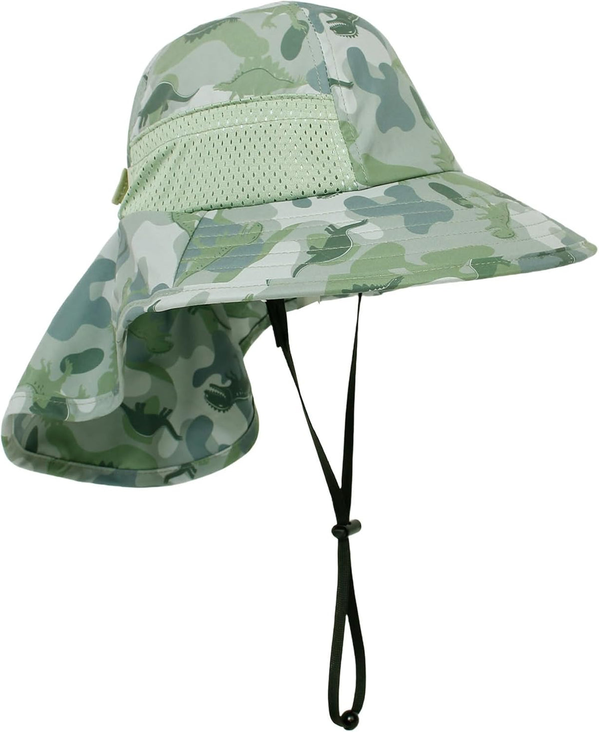 CHUNG Baby Sun Protection Hat Summer Toddler Adjustable UPF 50+ Wide Brim Neck Flap Beach Caps Boys