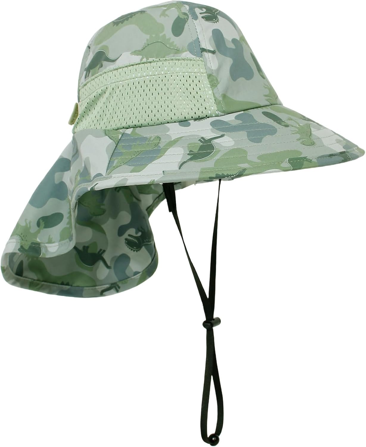 CHUNG Baby Sun Protection Hat Summer Toddler Adjustable UPF 50+ Wide Brim Neck Flap Beach Caps Boys