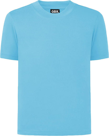 QBK 2T to Youth Neon Shirt Kids UPF 50+ Dry Fit Athletic Short Sleeve Rash Guard T Shirts for Boys
