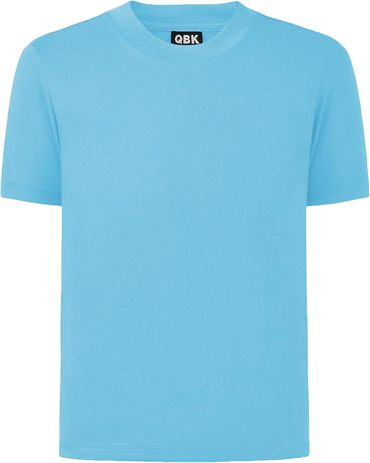 QBK 2T to Youth Neon Shirt Kids UPF 50+ Dry Fit Athletic Short Sleeve Rash Guard T Shirts for Boys