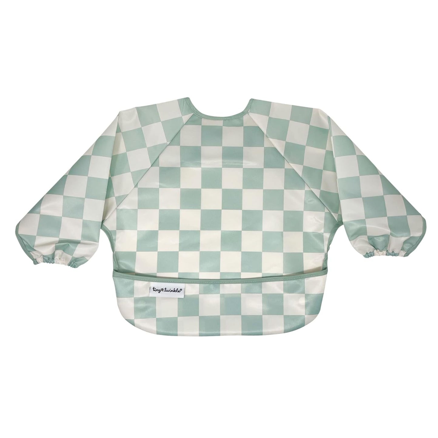 Tiny Twinkle Mess Proof Baby Bib,Waterproof Smock Baby Bib for Eating,Machine Washable Long Sleeve