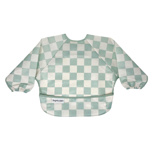 Tiny Twinkle Mess Proof Baby Bib,Waterproof Smock Baby Bib for Eating,Machine Washable Long Sleeve