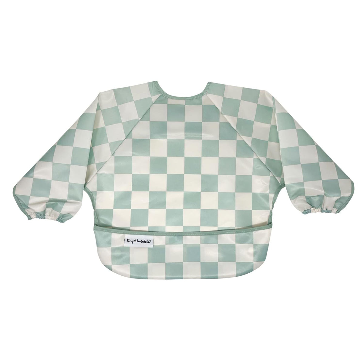 Tiny Twinkle Mess Proof Baby Bib,Waterproof Smock Baby Bib for Eating,Machine Washable Long Sleeve