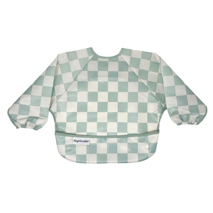 Tiny Twinkle Mess Proof Baby Bib,Waterproof Smock Baby Bib for Eating,Machine Washable Long Sleeve