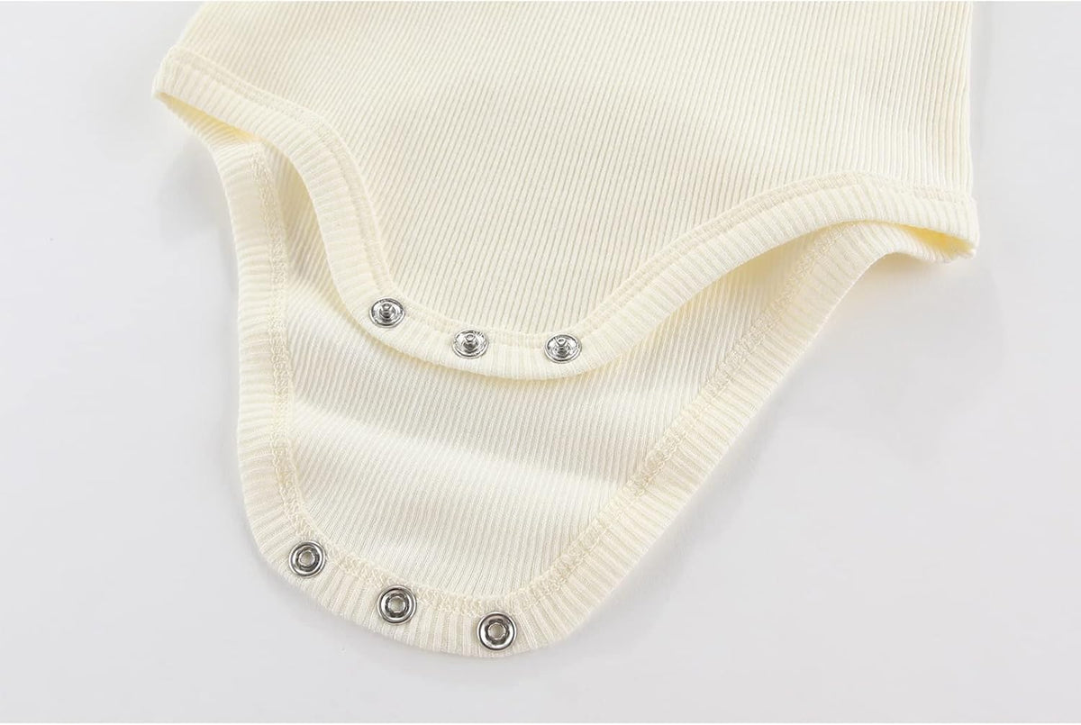 Newborn Baby Short Sleeve Bodysuit Cotton One-Piece Baby Clothes 5-Pack, 0-12 Months