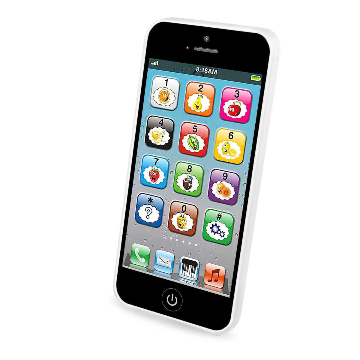 Toy Learning Play Cell Phone with 8 Functions and Dazzling Lights Interactive Toy for Toddler Baby