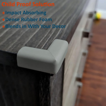 Sharp Edge & 16.2ft Furniture Safety Guards | Protective Foam Cushion | 15ft Bumper 4 Adhesive
