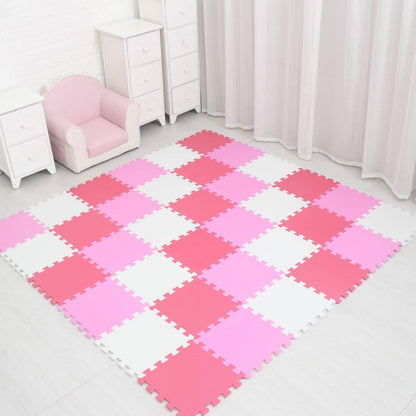 MQIAOHAM® 18 Pieces Puzzle Play Mats, Soft Baby Play Mat, Kids Interlocking Foam Floor Tiles