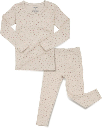 AVAUMA Baby Boys Girls Pajama Set 6M-7T Kids Cute Toddler Snug fit Pattern Design Pjs Cotton