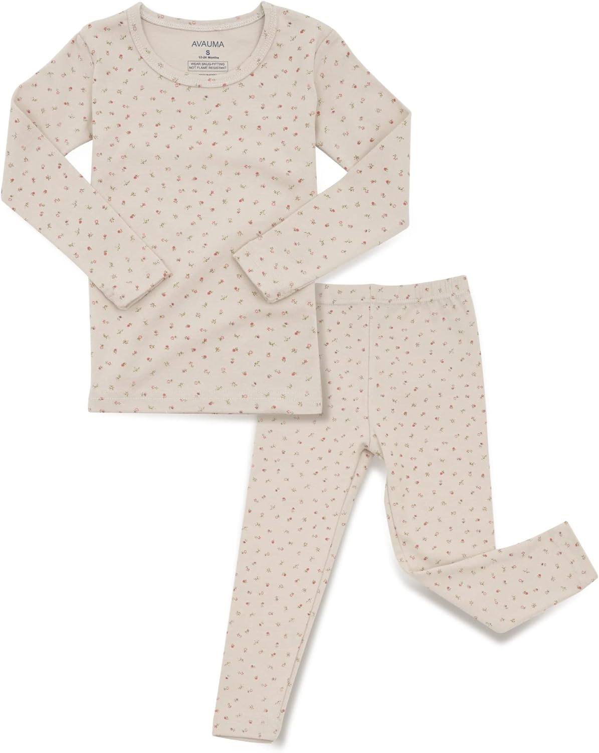 AVAUMA Baby Boys Girls Pajama Set 6M-7T Kids Cute Toddler Snug fit Pattern Design Pjs Cotton