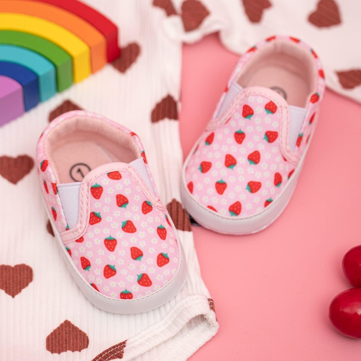 Morbido Infant Baby Boys Girls Canvas Sneaker Toddler Slip On Anti Skid Newborn First Walkers Candy