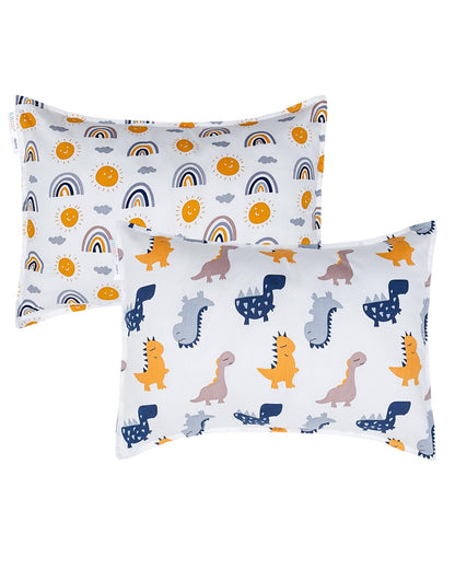 ALVABABY Toddler Pillowcases 2 Pack Organic Cotton Kids Pillow Cover Fit 13"x 18" or 12"x22"