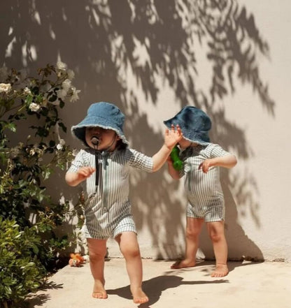 Boys One Piece Swimsuit Whale Dolphin Bathing Suit Zipper Rash Guard Kid Short Sleeve Swimwear