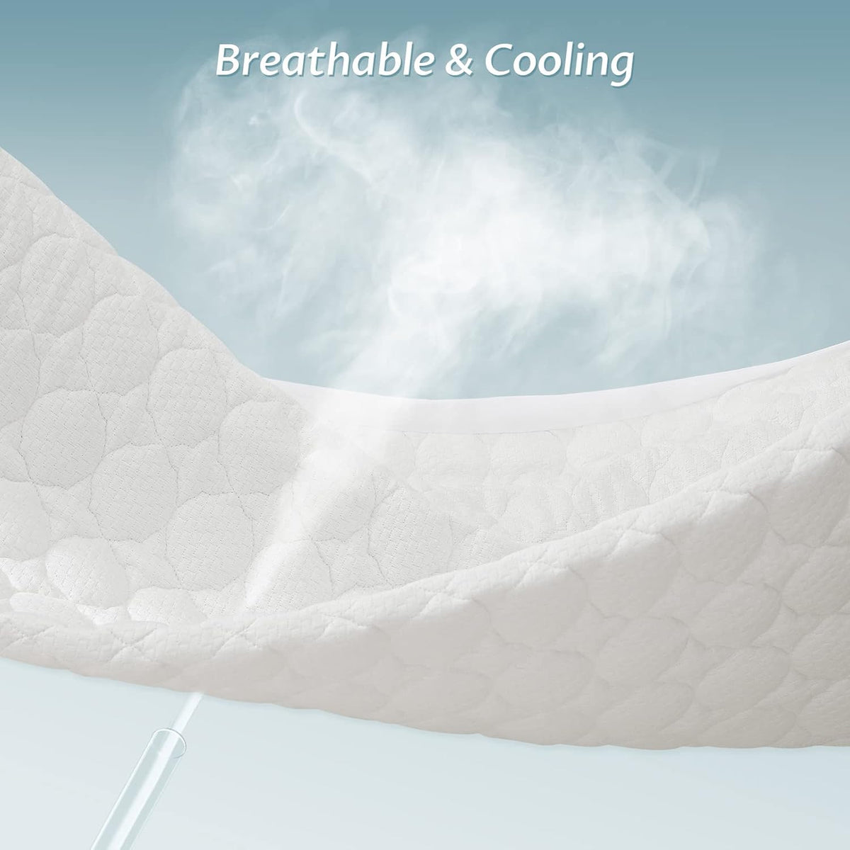 Twin XL Size Waterproof Mattress Protector Fitted Quilted Mattress Pad Cover with Deep Pocket Up to