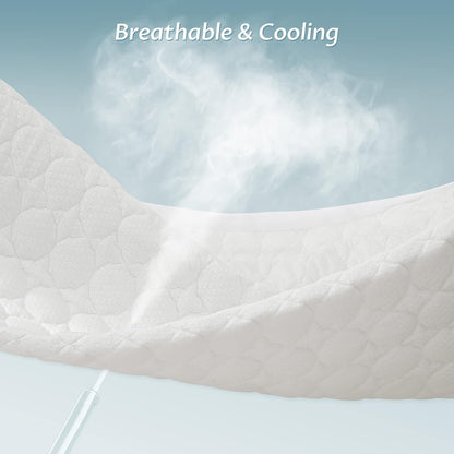California King Size Waterproof Mattress Protector Fitted Quilted Mattress Pad Cover with Deep