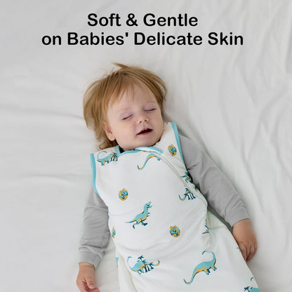 BubblePanda Rayon Made from Bamboo Sleep Sack 18-24 Months 0.5 Tog Soft Lightweight Toddler Sleep