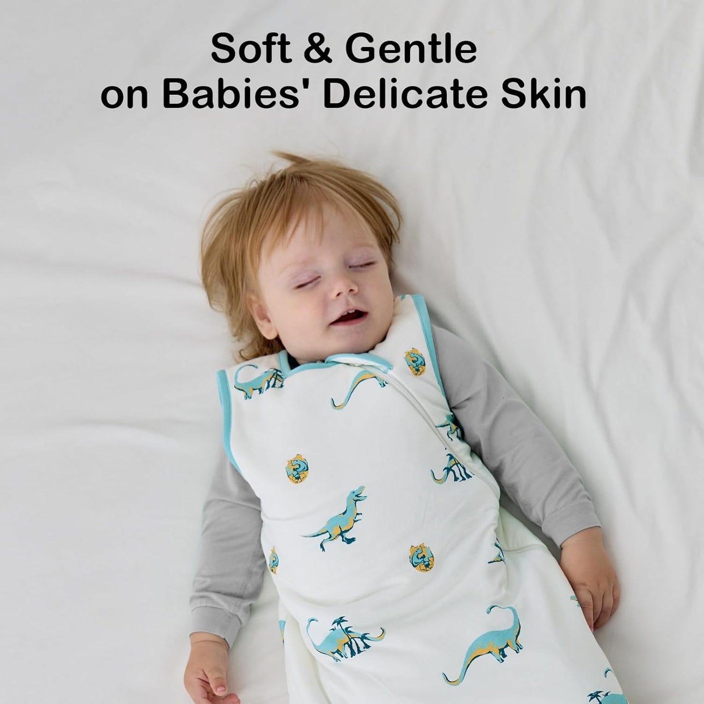 BubblePanda Rayon Made from Bamboo Sleep Sack 12-18 Months 0.5 Tog Soft Lightweight Toddler Sleep