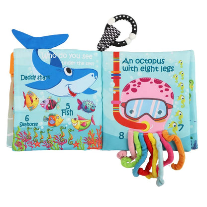 Cloth Crinkle Books for Babies Toddler – Touch and Feel Soft Baby Books, Interactive Early Learning