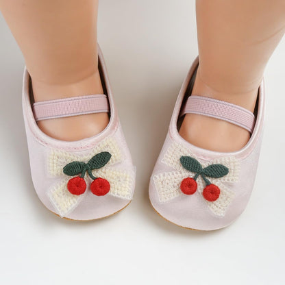 Baby Shoes Mary Jane Flats Non Slip Soft Sole Infant Toddler Sneakers First Walkers Party Christmas