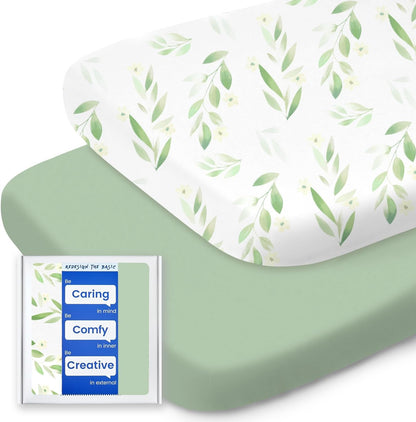 Bassinet Sheets for Baby Boy Girl, TotBasic Buttery Soft Universal Bassinet Fitted Sheet