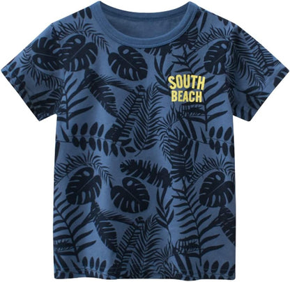 Boys' 4-Pack Excavator Short Sleeve Crewneck T-Shirts Top Tee Size 2-7 Years Toddler Boys' Value