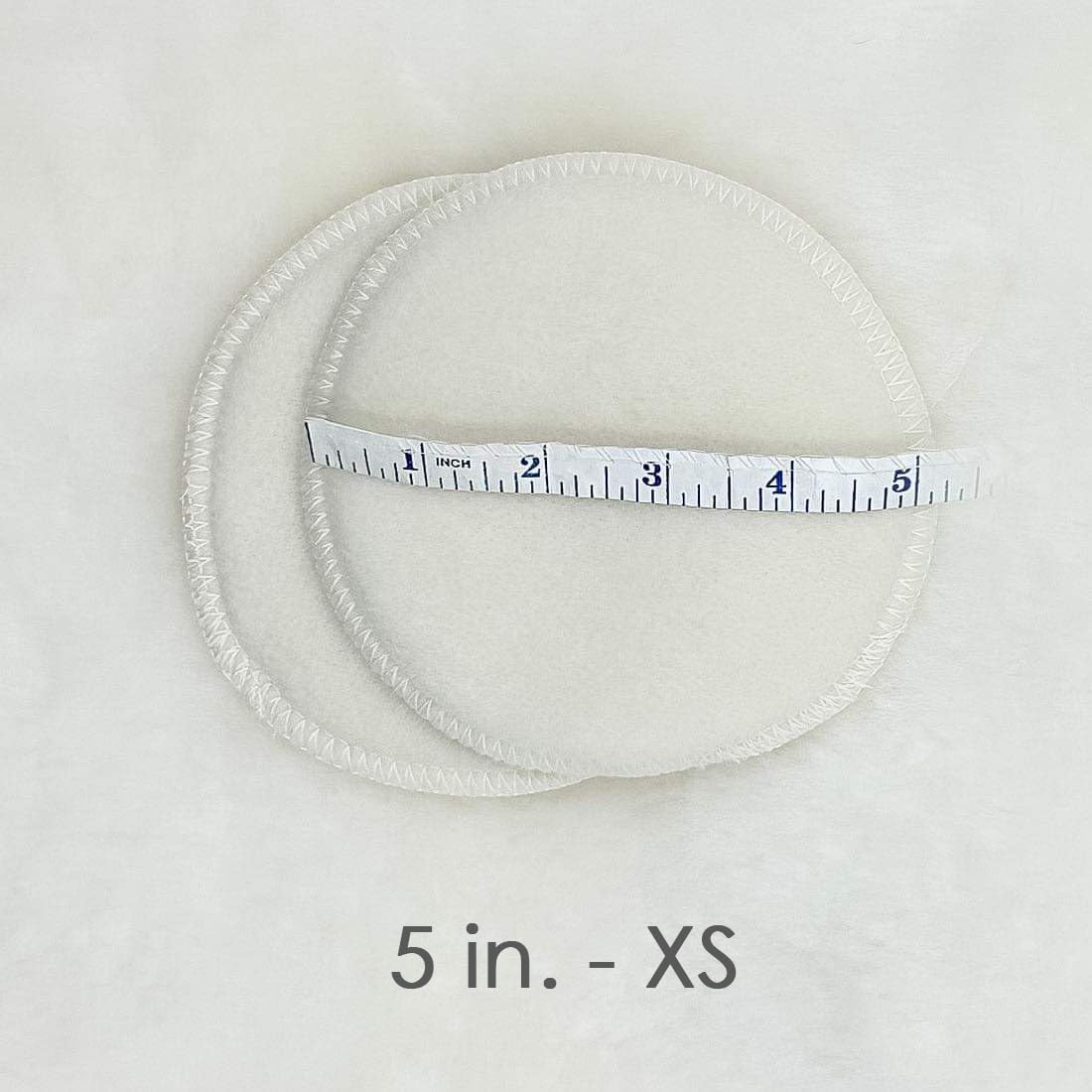 Merino Wool Nursing Pads, Style Softline, Regular Thickness, Size XS - 5 in. Diameter