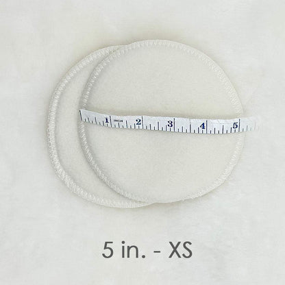 Soothingly Soft Merino Wool Nursing Pads, Style Softline, Extra Thickness, 5 in. Diameter (XS)