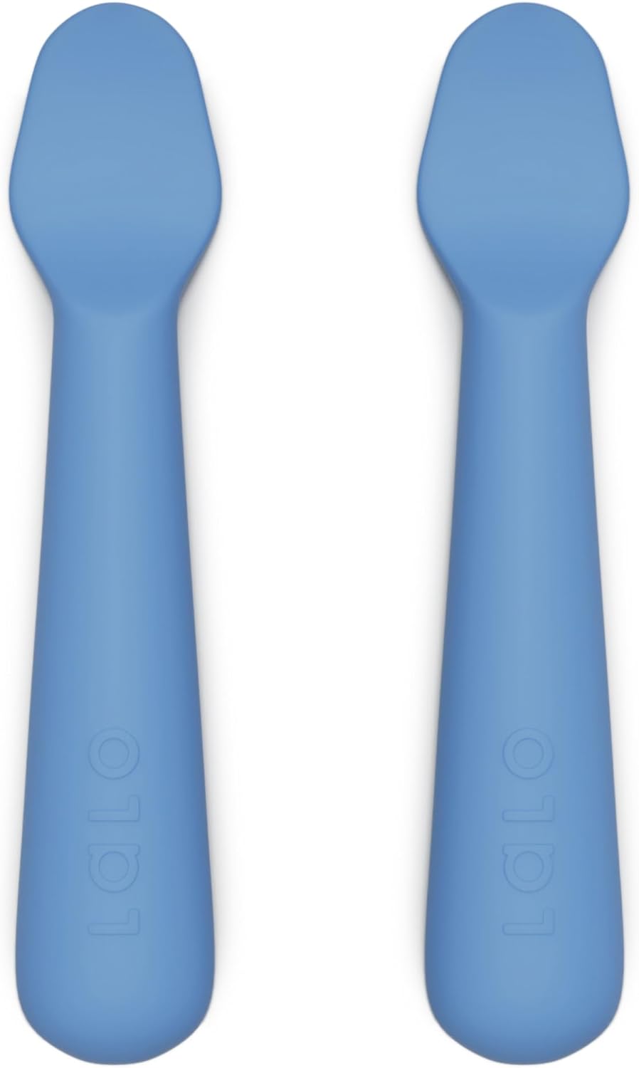 Lalo Little Spoon Set - 2 Piece Baby Spoons Set for Infants & Babies - Made From Food Grade