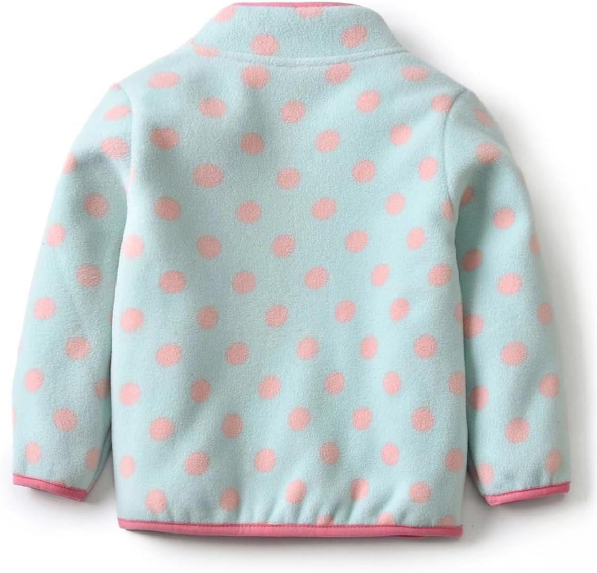 Kids Printed Polar Fleece Jacket Toddler Baby Boys Girls Autumn Winter Warm Sherpa Lining Outerwear