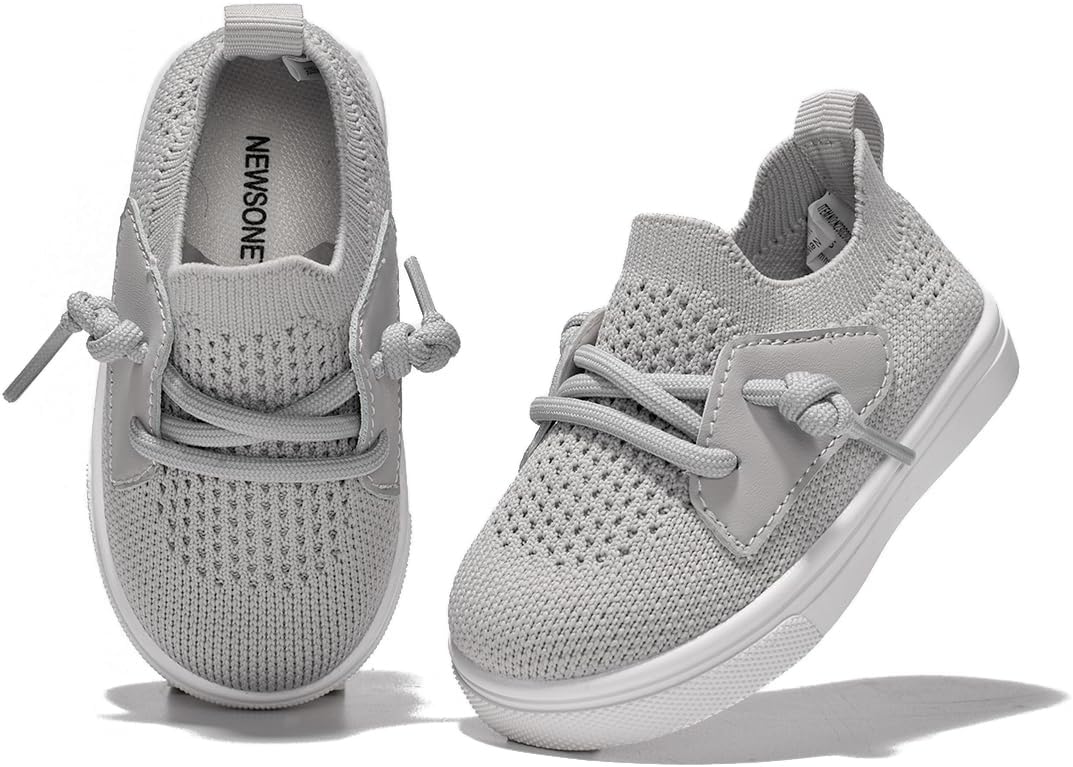 Newsonet Baby Shoes Boys Girls First Walking Breathable Non Slip Walker Sneakers Soft Sole 6 9 12