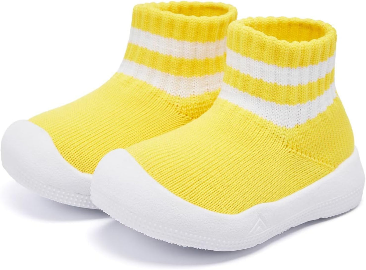 Eashi Baby Boy Girl Non-Skid Indoor Infant Walking Shoes Breathable Warm Elastic Sock Shoes with