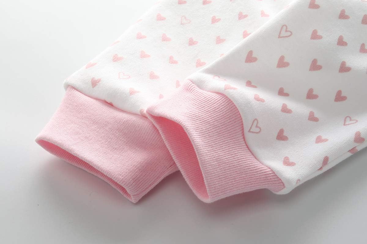 Unisex Newborn Baby Cotton 4-Pack Pants Embroidery Pringting Casual Leggings 0-24 Months for Boys